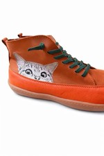 Womens Quirky Cat Print Ankle