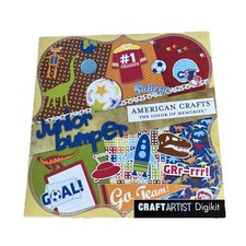 American Crafts Junior Bumper Digikit Craftartist- Children / Kid Theme