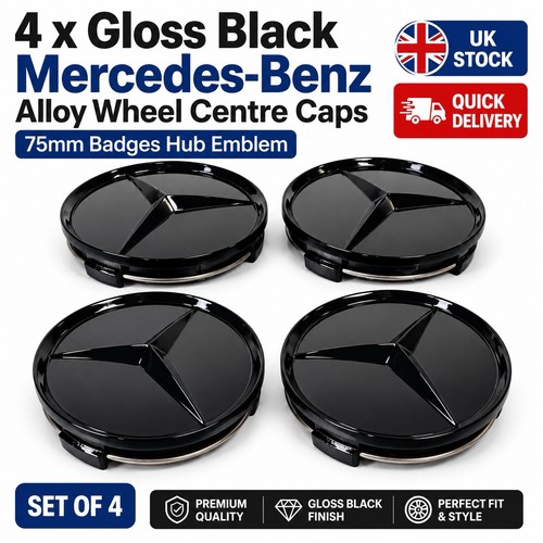 Gloss black mercedes benz - mercedes,