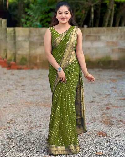 Beautiful jacquard work - jacquard, saree