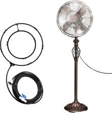 Arigoul Outdoor Misting Fan Kit for a Cool Patio Breeze,Water Mister Spray for 