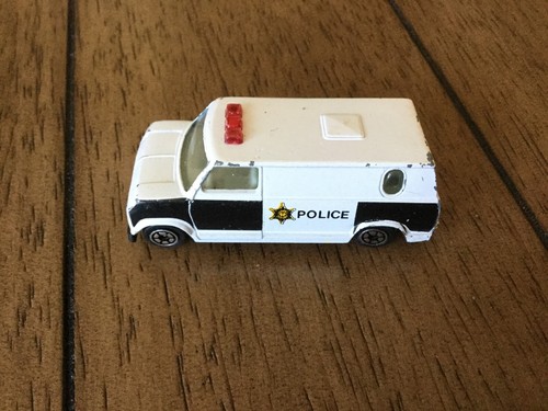 Vintage police van diecast - vintage,