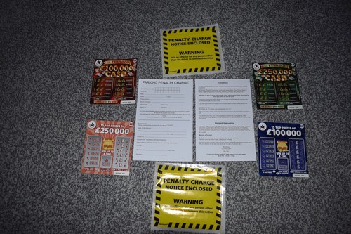 Joke fake parking tickets - joke,