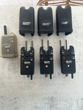 Delkim TXI Plus Carp Fishing Bite Alarms X3 With Receiver Lovely condition