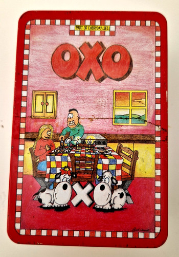 Vintage oxo cube tin - vintage,