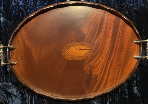 Large edwardian mahogany shell - large,