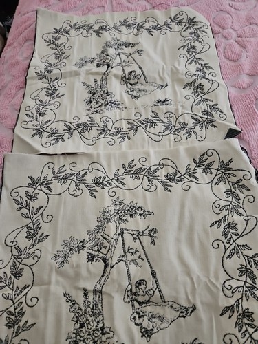 Vtg pair french pastoral - ,