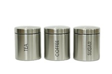 Set of 3 Tea Coffee Sugar