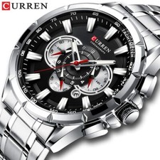 Curren Men’s Watches Top Brand Luxury Chronograph Quartz Men Sport Wrist Watch