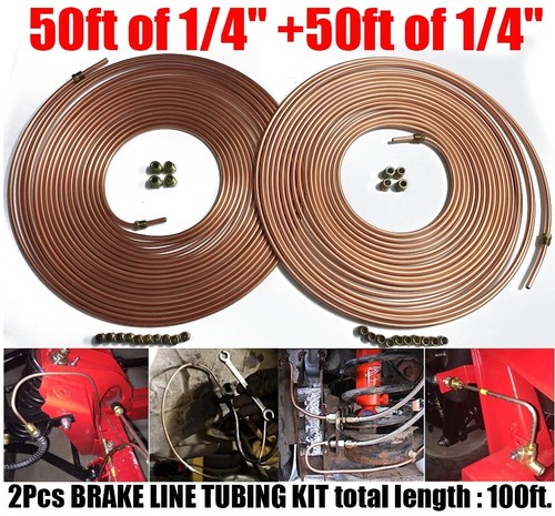 Pcs 50ft copper iron 4 - copper, 1/4"