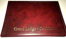 BURGUNDY MASONIC LEATHER