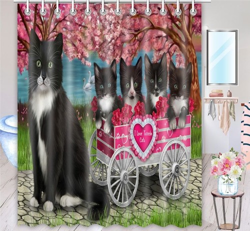 Tuxedo shower curtain - shower,