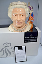 ROYAL DOULTON CHARACTER JUG OF THE YEAR QUEEN ELIZABETH D7256 BOX & CERTIFICATE