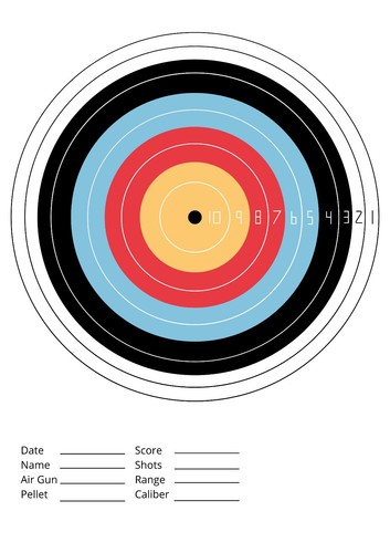 Splatter target shoot rifle - target,