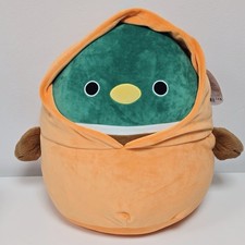 Squishmallows 16" Avery The Mallard Duck Pumpkin Outfit Halloween With Tag