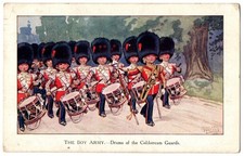 Ernest Ibbetson Military Postcard - The Boy Army, Coldstream Guards.  1915.