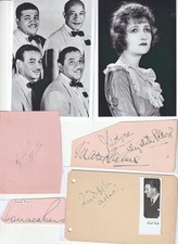 20+ signatures pre 1960 *Gracie Fields*Fred Bason items*Diana Churchill*Buchanan