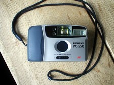 Pentax PC-550 35mm Film Point & Shoot Camera - 28mm Lens -  Soft Case