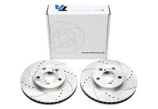 TA Technix sport brake discs set VA for Toyota Carina E/stepback/E SW 79kW