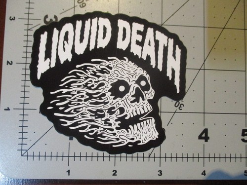 Liquid death water - skull, logo