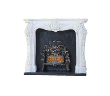 Dolls House Fireplace White