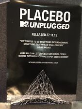PLACEBO - MTV UNPLUGGED ALBUM 2015 - OFFICIAL MUSIC PROMO POSTER 70cm x 50cm