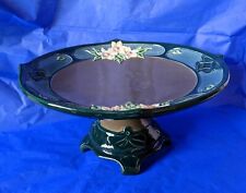 Antique Art Nouveau Eichwald Pottery Tazza Comport Cake Stand c.1910 vintage