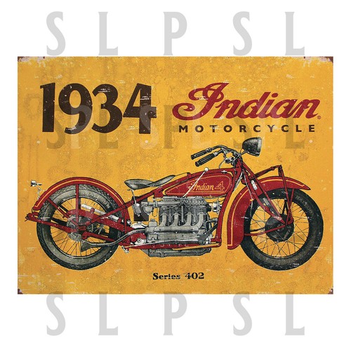 1934 indian motorcycle - indian, retro