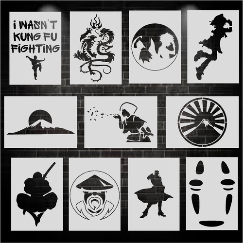 Anime manga stencils - anime,
