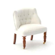 Dolls house chair cream - chair, bijoux