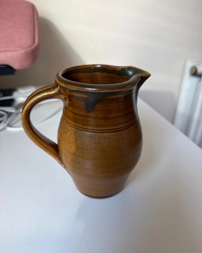 Brown vintage ceramic - , jug