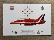 Raf red arrows - red, signed