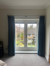 Mid Blue Romo Curtains