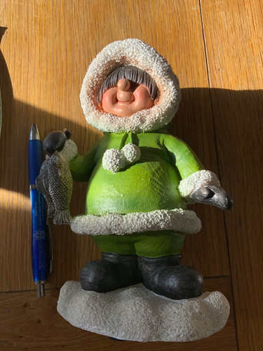 Fishing eskimo figure - eskimo, by