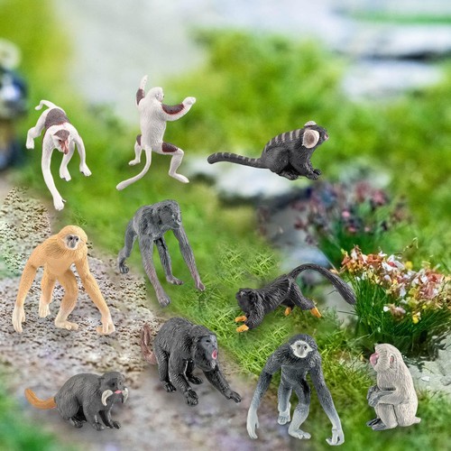 10x pvc mini orangutan - mini, monkey