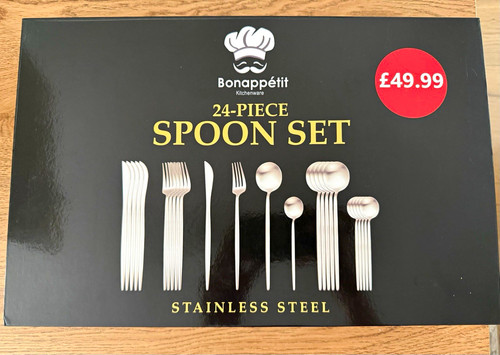 Spoon set 24pc - spoon, stainless