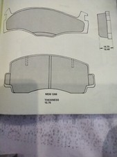 MDB1268 BRAKE PADS TOYOTA