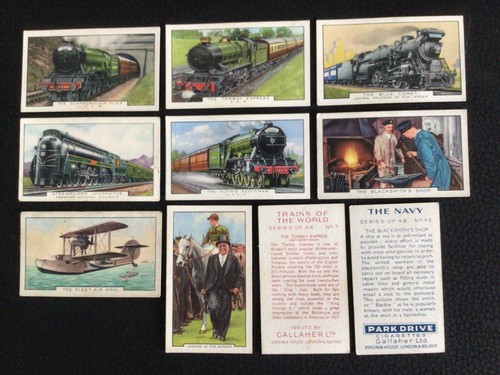 Gallaher cigarette cards from - -cigarette,