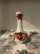 Fine Bone China Cottage Rose Bud Vase