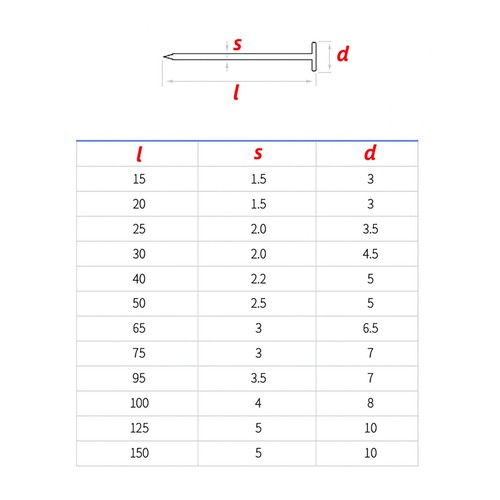 Stainless steel nails 30mm - steel,