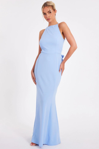 Quiz blue halter - neck, fishtail