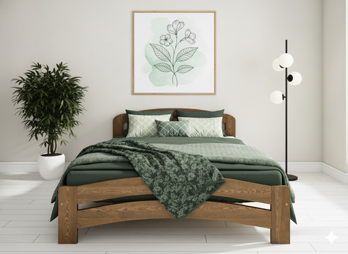 Solid wood bed frame - solid,