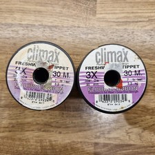 Job Lot Climax Fly Fishing Fluorocarbon 3X 7lb Test x 14 Spools