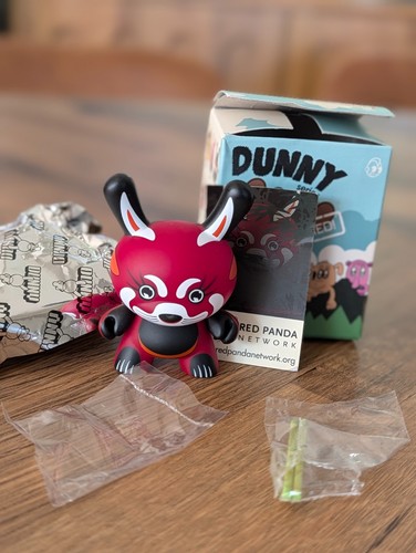 Kidrobot red panda dunny by - kidrobot,