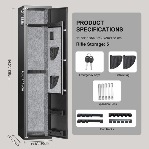 Gun cabinet lockable - or,
