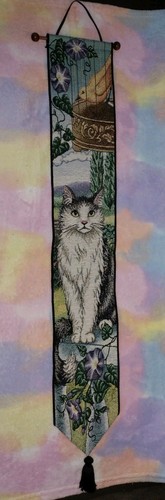 Vintage kitty cat - vintage, bird