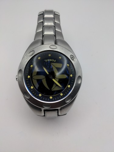 Fossil big tic watch blue - big,