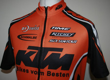 Pella - KTM Bike Industries Mens Full Zip Cycling Jersey Shirt-L- Excellent Top