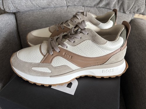 Hugo boss leather medium beige - hugo,