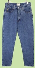 ARMANI JEANS  Jeans Men's W34 Zip Fly Tapered Fit High Waist Casual Blue